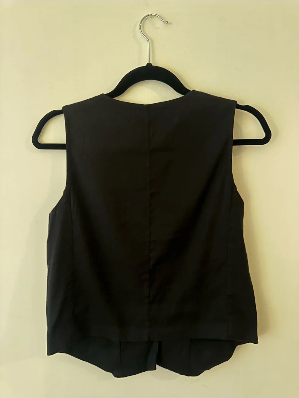 Everlane The Vest in Stretch Linen - 0 Black NWOT New